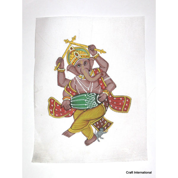 Ganesha on Cloth 2 Ganesha Painting
